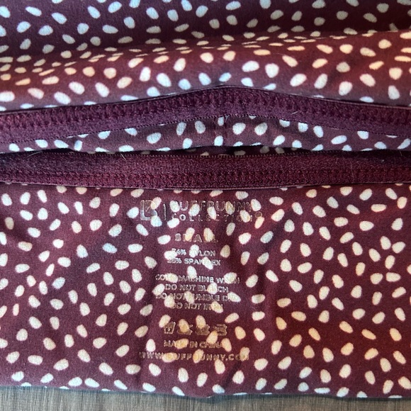 Buffbunny Burgundy Polka Dot Sports Bra - Picture 4 of 4